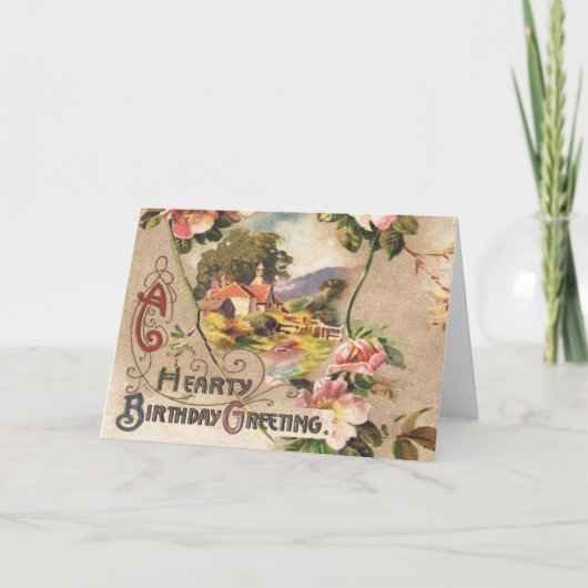Carte d'anniversaire vintage (Devant)