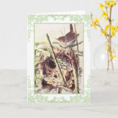 Carte d'anniversaire vintage (Fleur jaune)