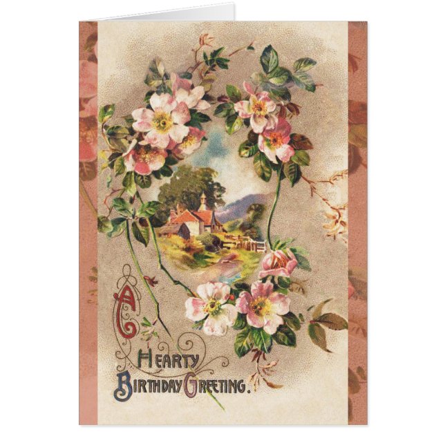 Carte d'anniversaire vintage (Devant)