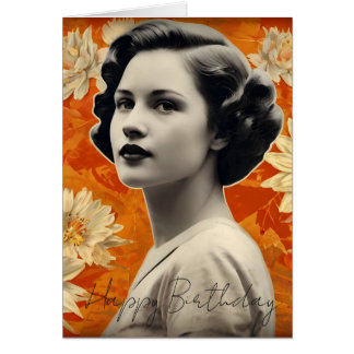 CARTE D'ANNIVERSAIRE VINTAGE