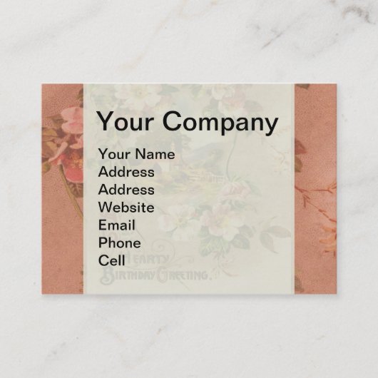 Carte d'anniversaire vintage (Devant)