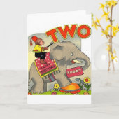 Carte d'anniversaire vintage (Fleur jaune)