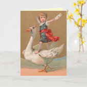 Carte d'anniversaire vintage (Fleur jaune)