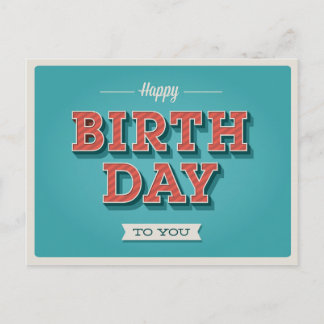 Carte d'anniversaire vintage #8