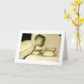 Carte d'anniversaire vintage afro-américaine (Fleur jaune)