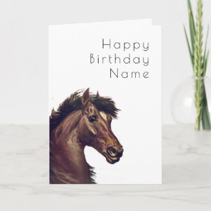 Carte d'anniversaire vintage Black Horse Deco