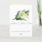 Carte d'anniversaire vintage du printemps (Dos)