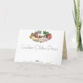 Carte d'anniversaire vintage Florale (Dos)