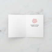 Carte d'anniversaire vintage gâteau (Intérieur)