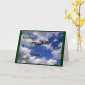 Carte d'anniversaire Vintage les années 50 Jet (Fleur jaune)