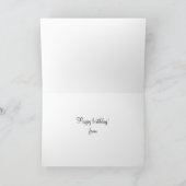 carte d'anniversaire vintage Long-coupée la queue (Intérieur)