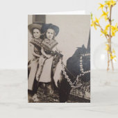 CARTE D'ANNIVERSAIRE VINTAGE SOEUR (Fleur jaune)