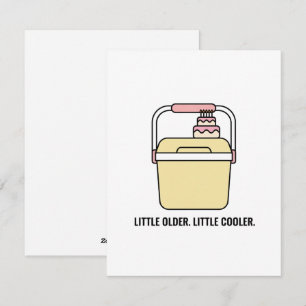 Carte d'anniversaire vintage Un Peu Plus Vieux Un