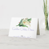 Carte d'anniversaire vintage Wren (Dos)