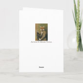 Carte d'anniversaire Vintage Young Master Fox (Dos)