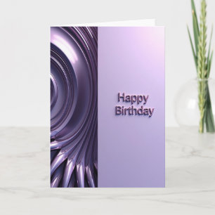 Carte d'anniversaire Violet Ripple