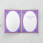 Carte d'anniversaire violette W2 (Intérieur)