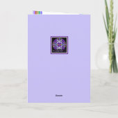 Carte d'anniversaire violette W3 (Dos)