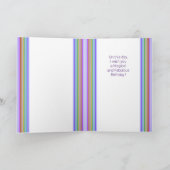 Carte d'anniversaire violette W3 (Intérieur)