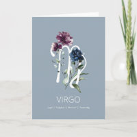 Carte d'anniversaire Virgo