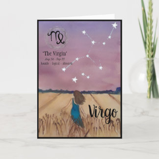 Carte d'anniversaire Virgo