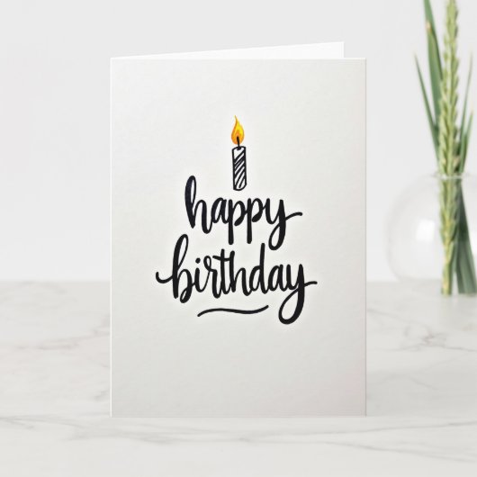 Carte d'anniversaire Vivid Flame (Devant)