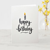 Carte d'anniversaire Vivid Flame (Fleur jaune)