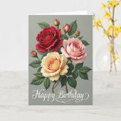 Carte d'anniversaire Vivid Petal (Fleur jaune)