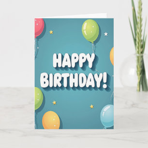 Carte d'anniversaire Vivid Star