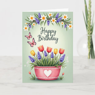 Carte d'anniversaire Vol de Papillon
