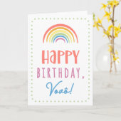 Carte d'anniversaire Vovô (Fleur jaune)