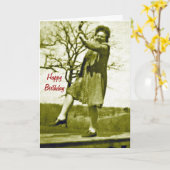 Carte d'anniversaire vraiment joyeux (Fleur jaune)