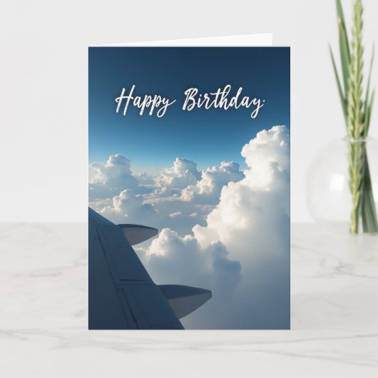 Carte d'anniversaire Vue du ciel (Devant)