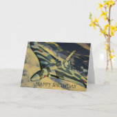 Carte d'anniversaire Vulcan Bomber (Fleur jaune)