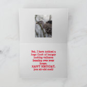 CARTE D'ANNIVERSAIRE VULTURE (Intérieur)