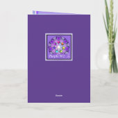 Carte d'anniversaire W2 violette (Dos)