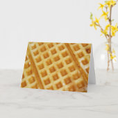 Carte d'anniversaire "Waffle" (Fleur jaune)