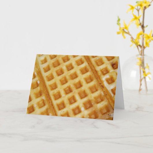 Carte d'anniversaire "Waffle" (Fleur jaune)
