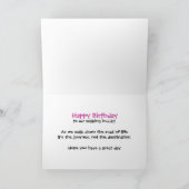 Carte d'anniversaire Walking Buddy (Intérieur)