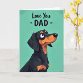 Carte d'anniversaire Warm Pup Art (Fleur jaune)