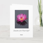 Carte d'anniversaire Water Lily (Dos)