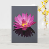 Carte d'anniversaire Water Lily (Fleur jaune)