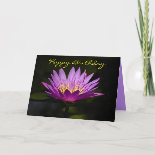 Carte d'anniversaire Water Lily (Devant)