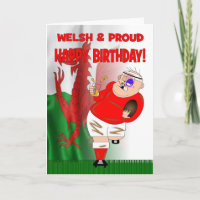 Carte d'anniversaire Welsh & Fiers Beer Rugby