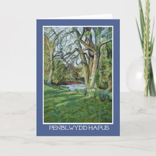 Carte d'anniversaire Welsh : River Monnow (Devant)