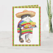 Carte d'anniversaire WENDELITO CAT espagnol (Devant)