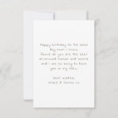 Carte d'anniversaire Westie Cheeky Puppy Cute Pers (Dos)