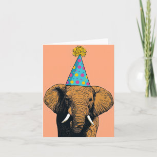 Carte d'anniversaire Whimsical Elephant - Fun Cele