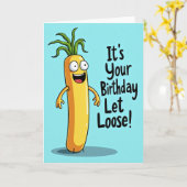 Carte d'anniversaire Whimsical Root Art (Fleur jaune)