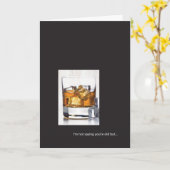 Carte d'anniversaire Whiskey (Fleur jaune)